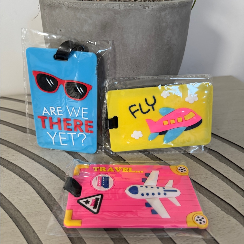 Colorful Travel Luggage Tags Set